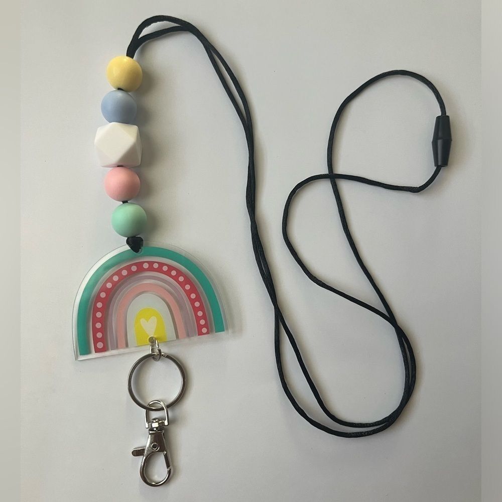 Rainbow Badge Lanyard